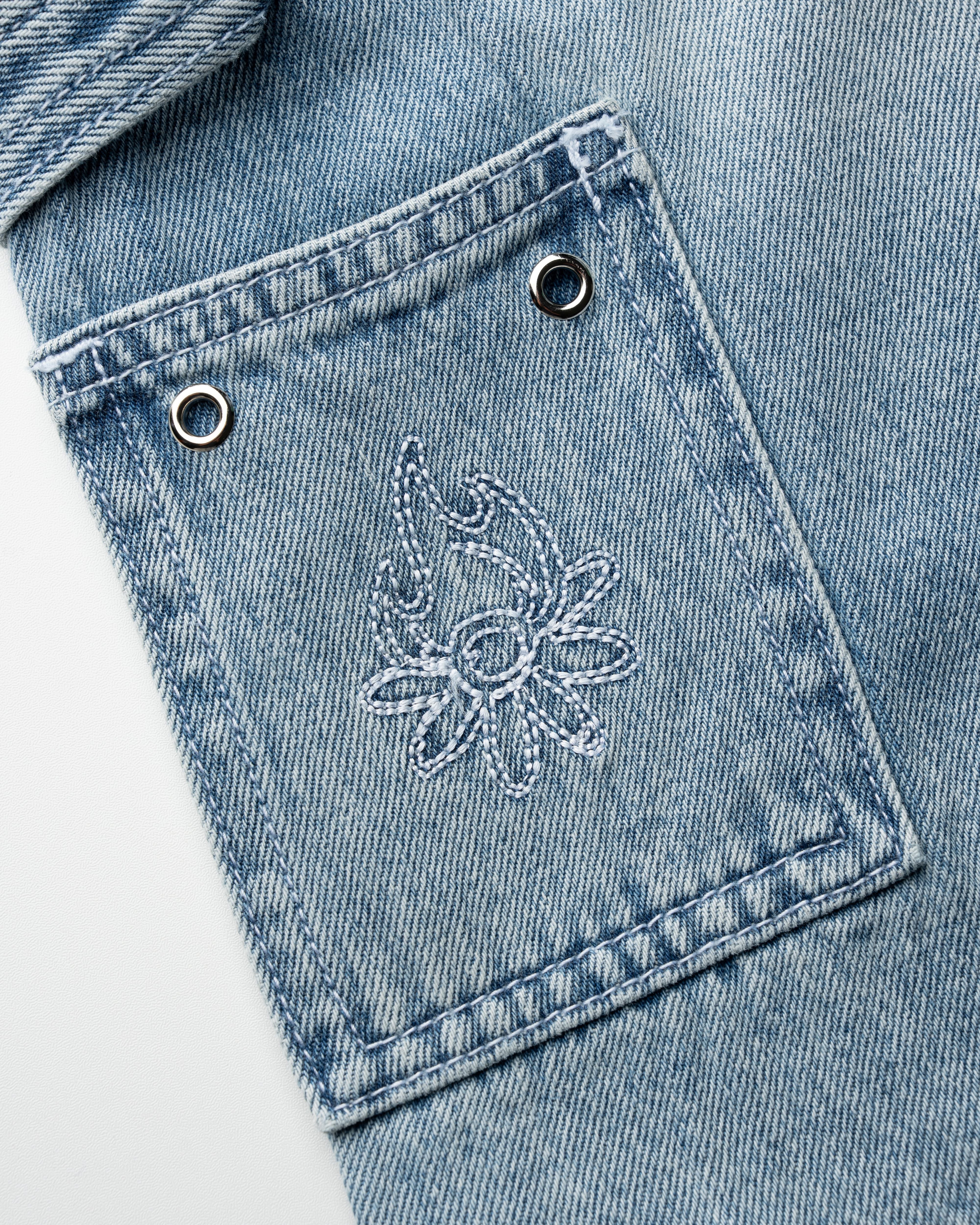 Burning Daisy 8 Pocket Denim Shorts w/Hammer Loop