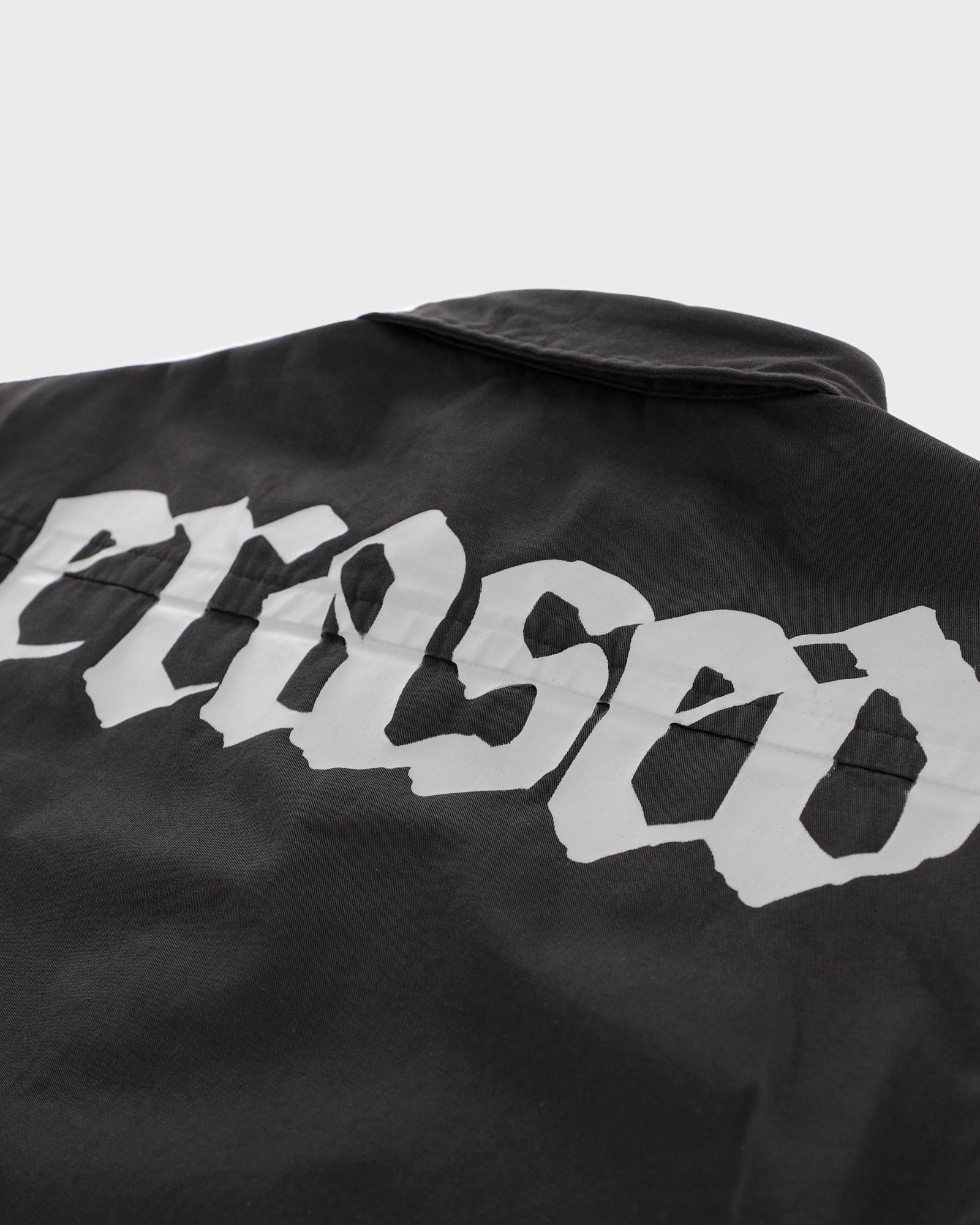 Erased Black Button Up Shirt