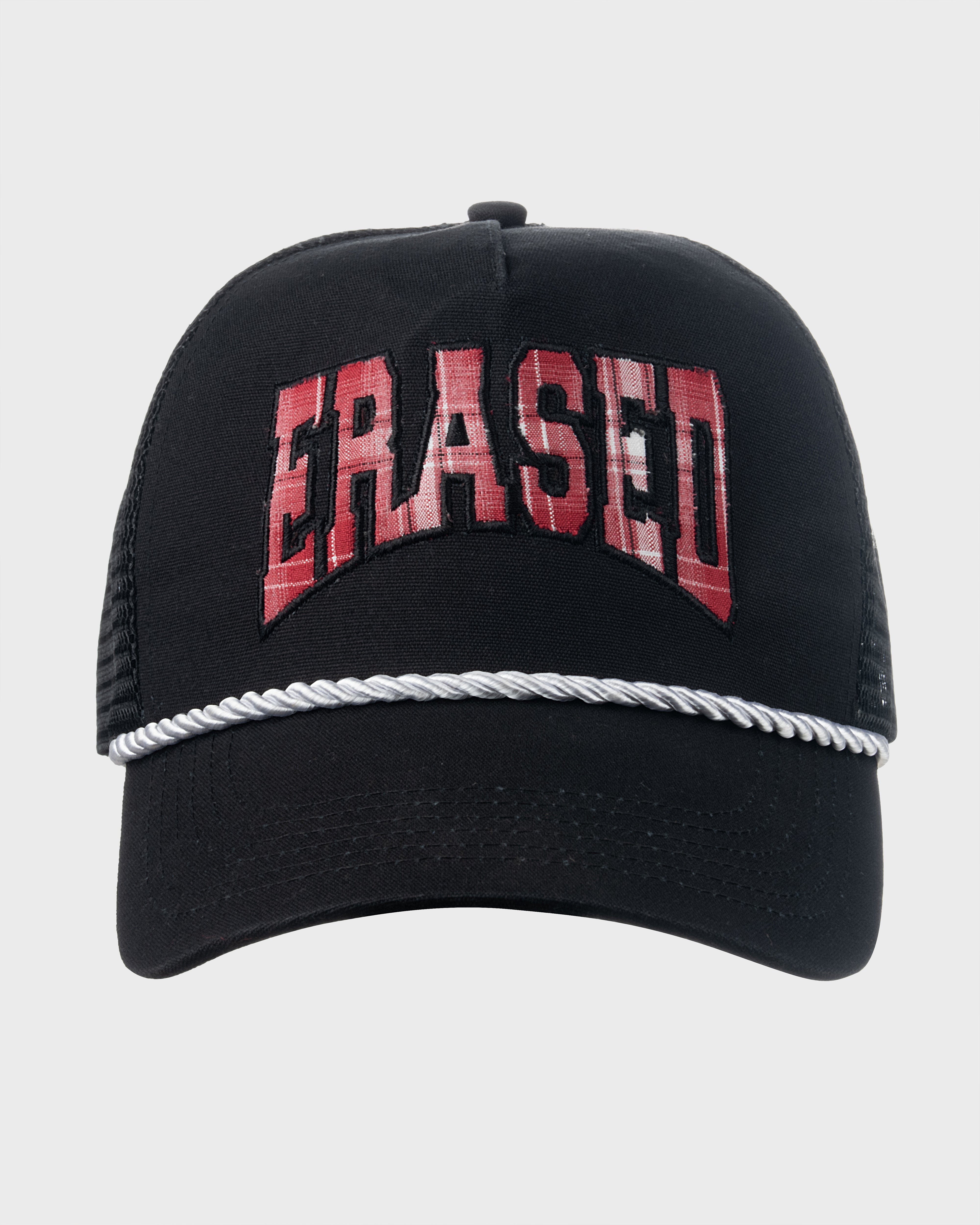 Plaid Erased Trucker Hat
