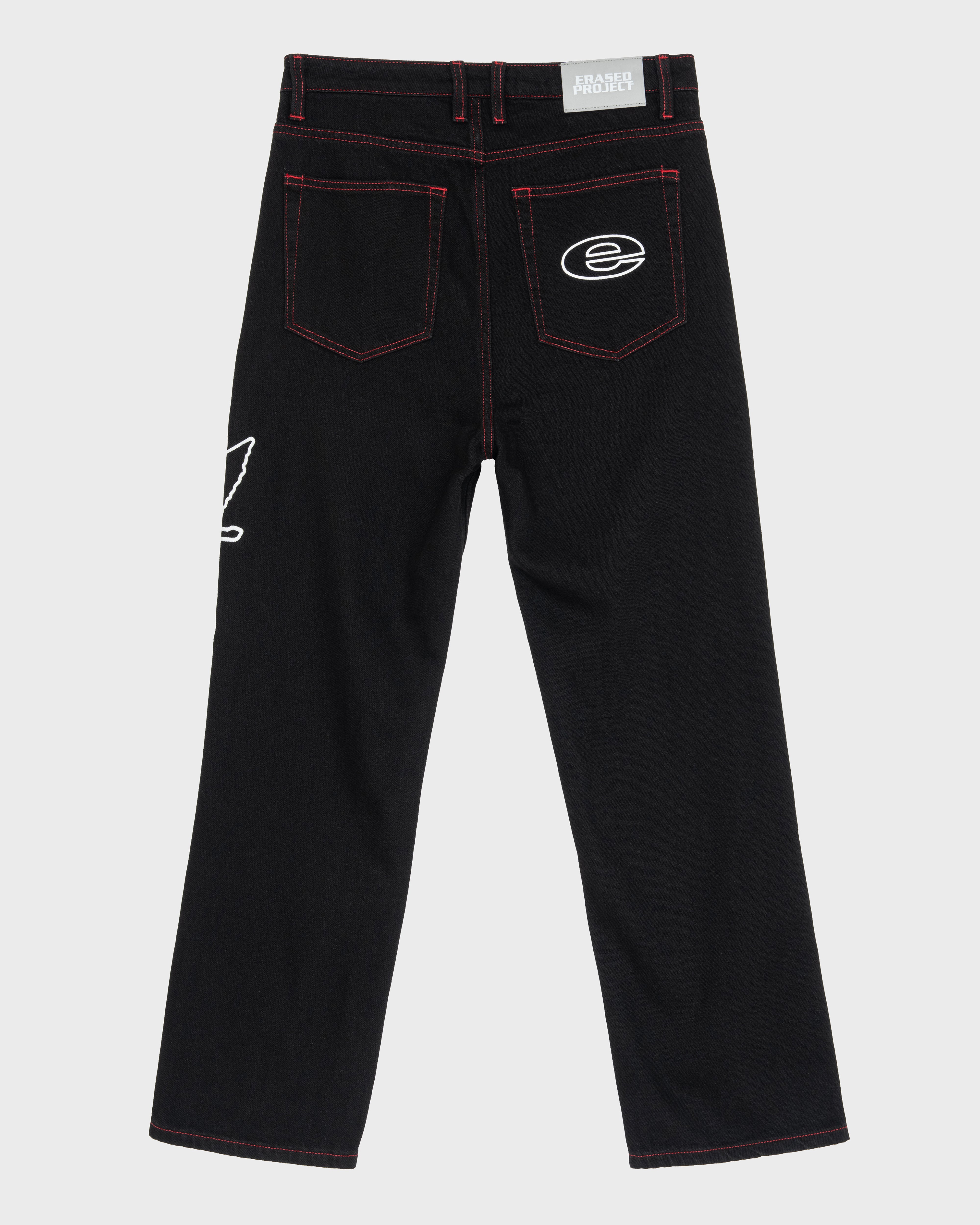 XLARGE × ERASED PATCHED PANTS 32inch Black Wide Leg Denim Jeans