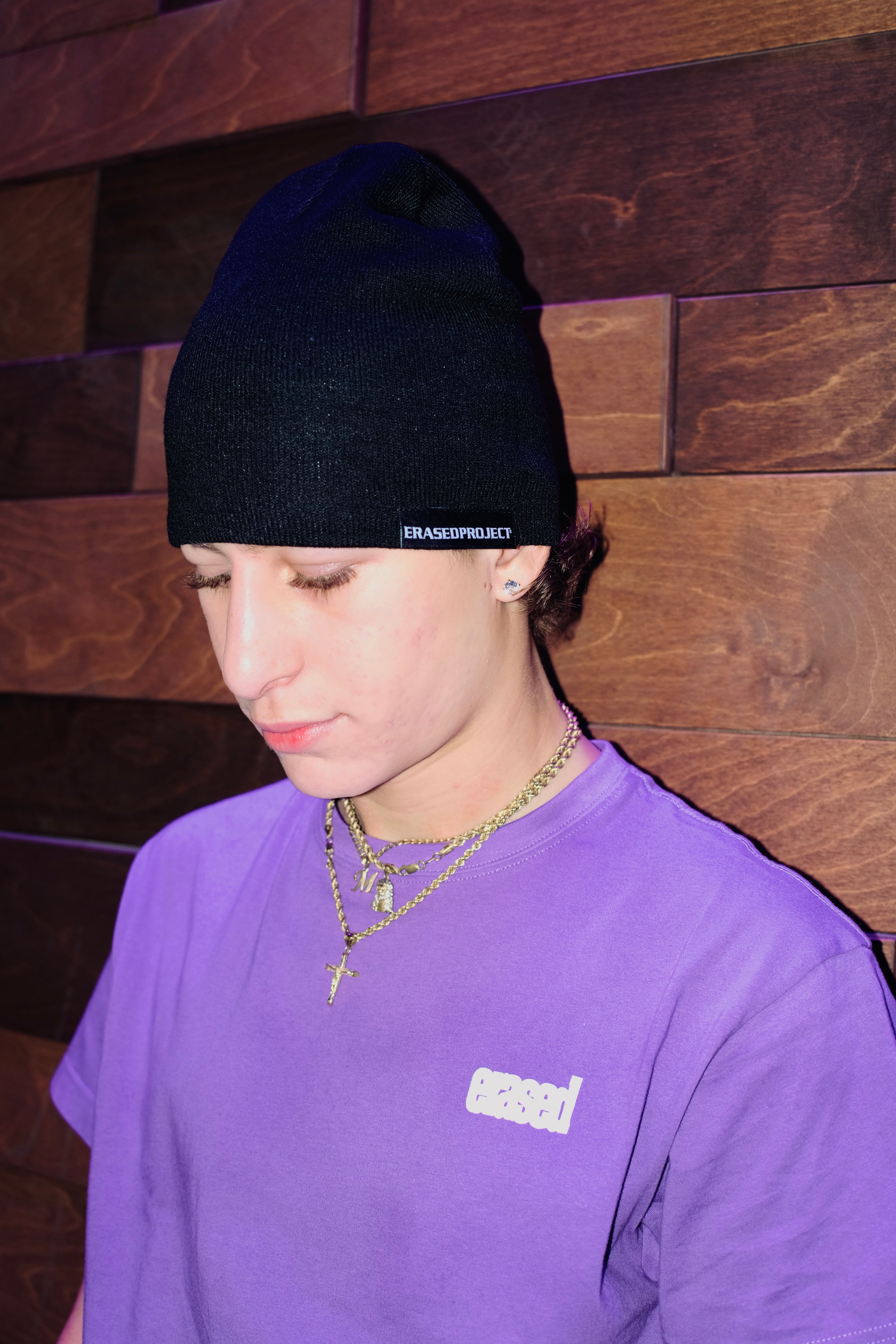 Filipe Erased Tag Beanie