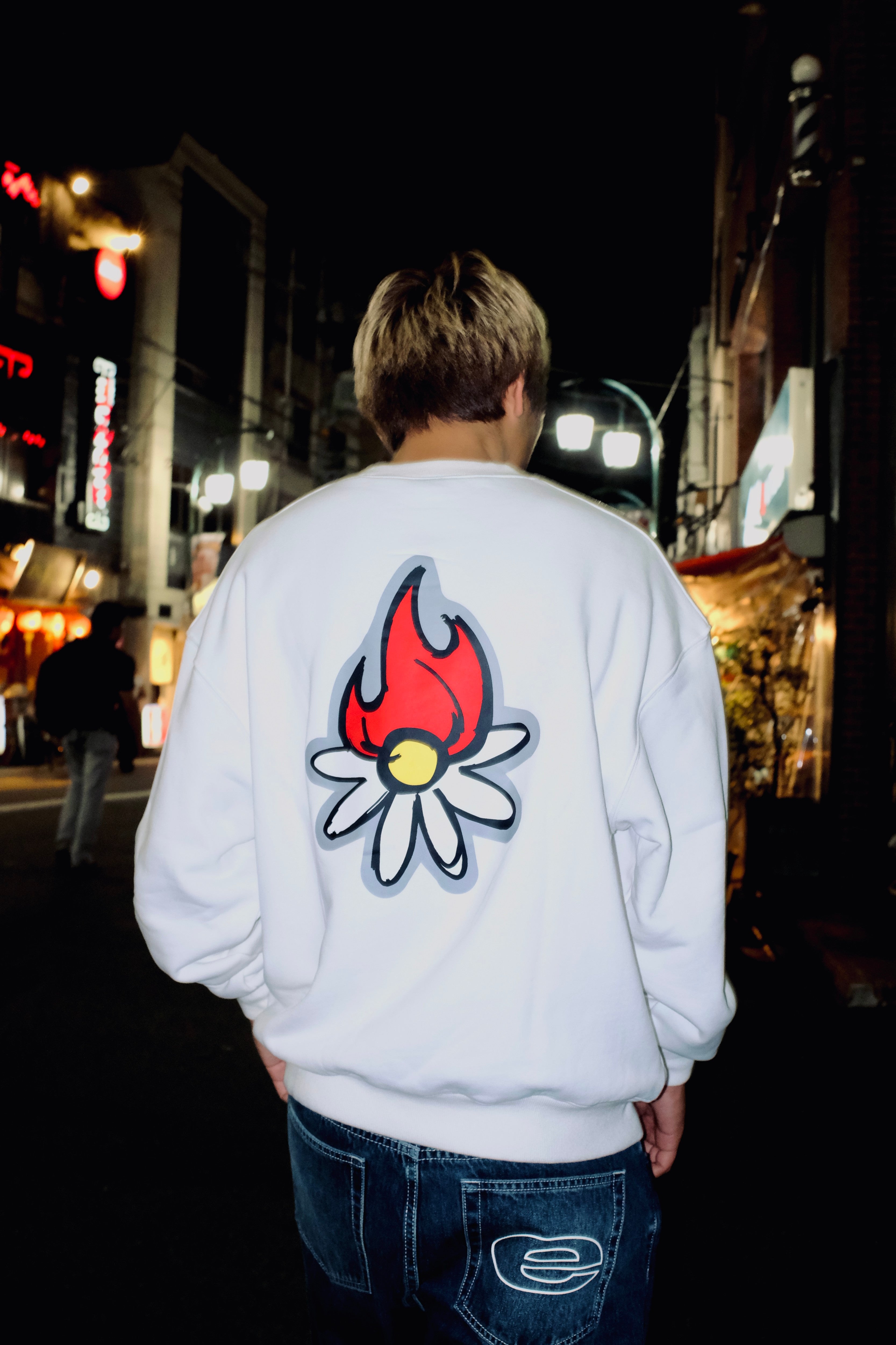 Erased Red Logo Sweatshirt