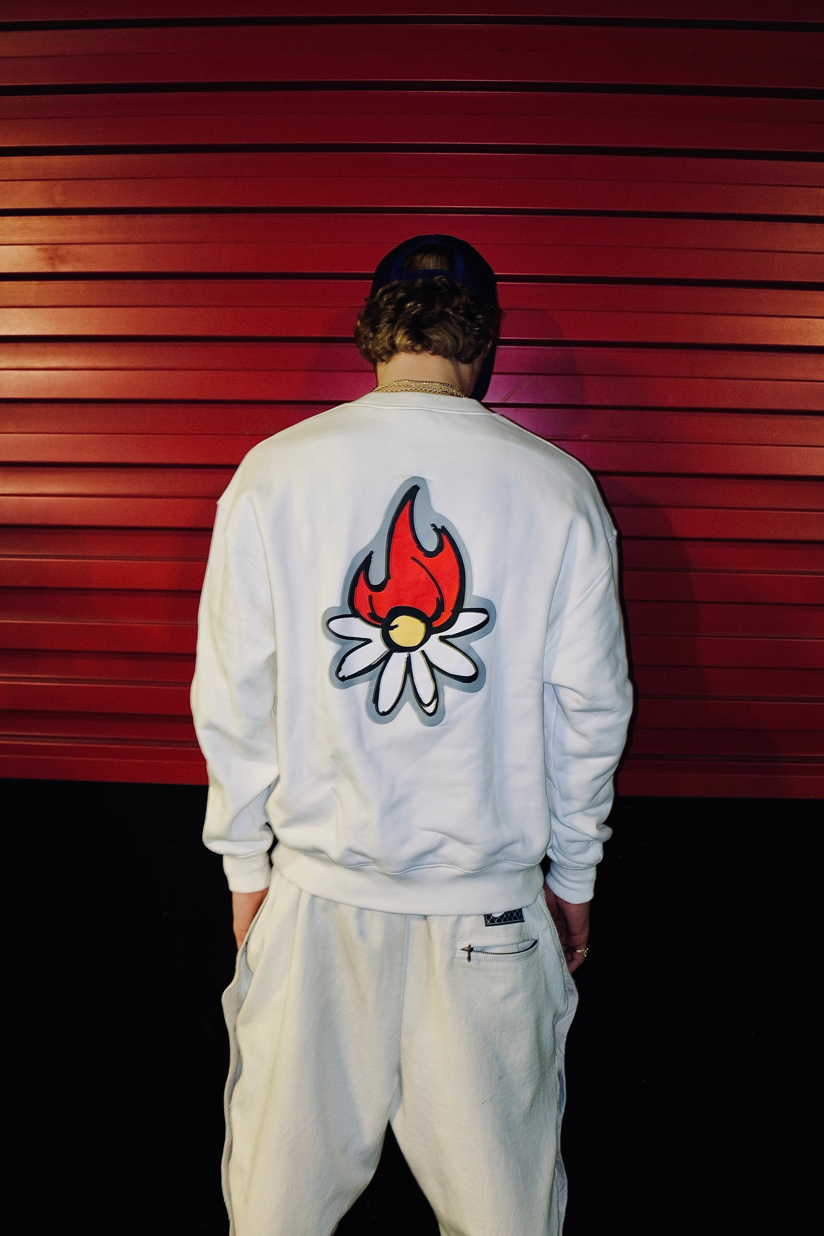 Erased Red Logo Sweatshirt