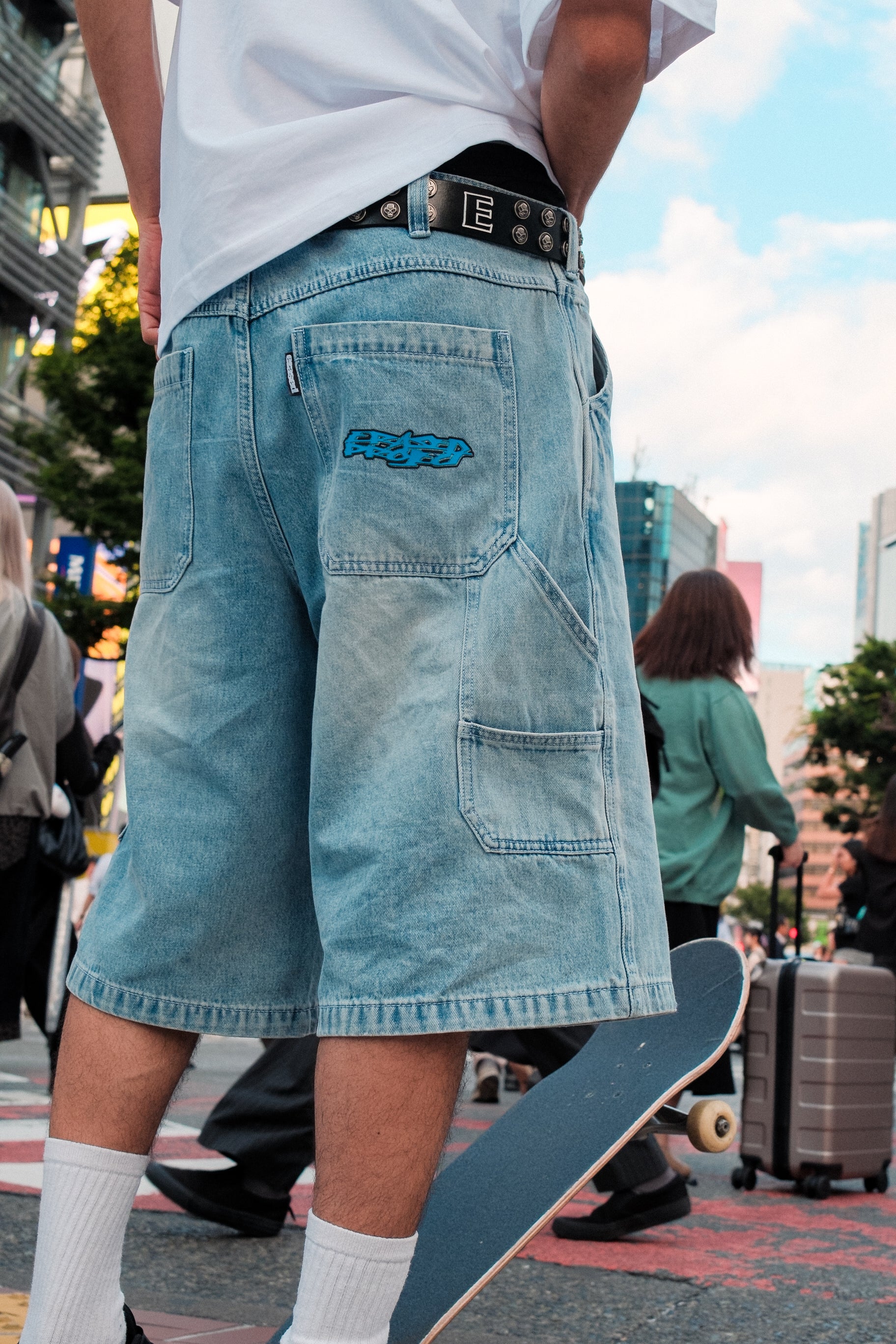 Burning Daisy 8 Pocket Denim Shorts w/Hammer Loop