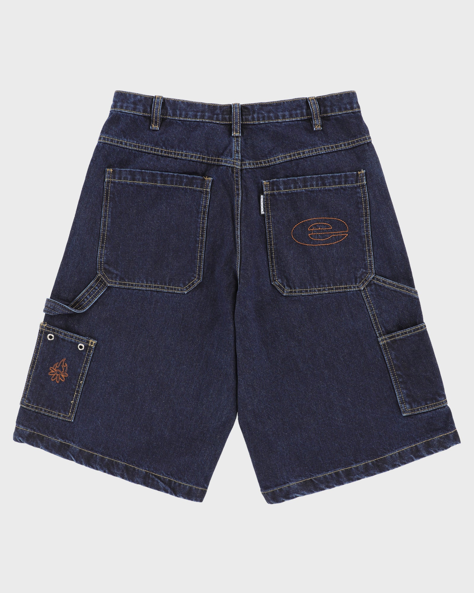 Wide Leg Denim Shorts