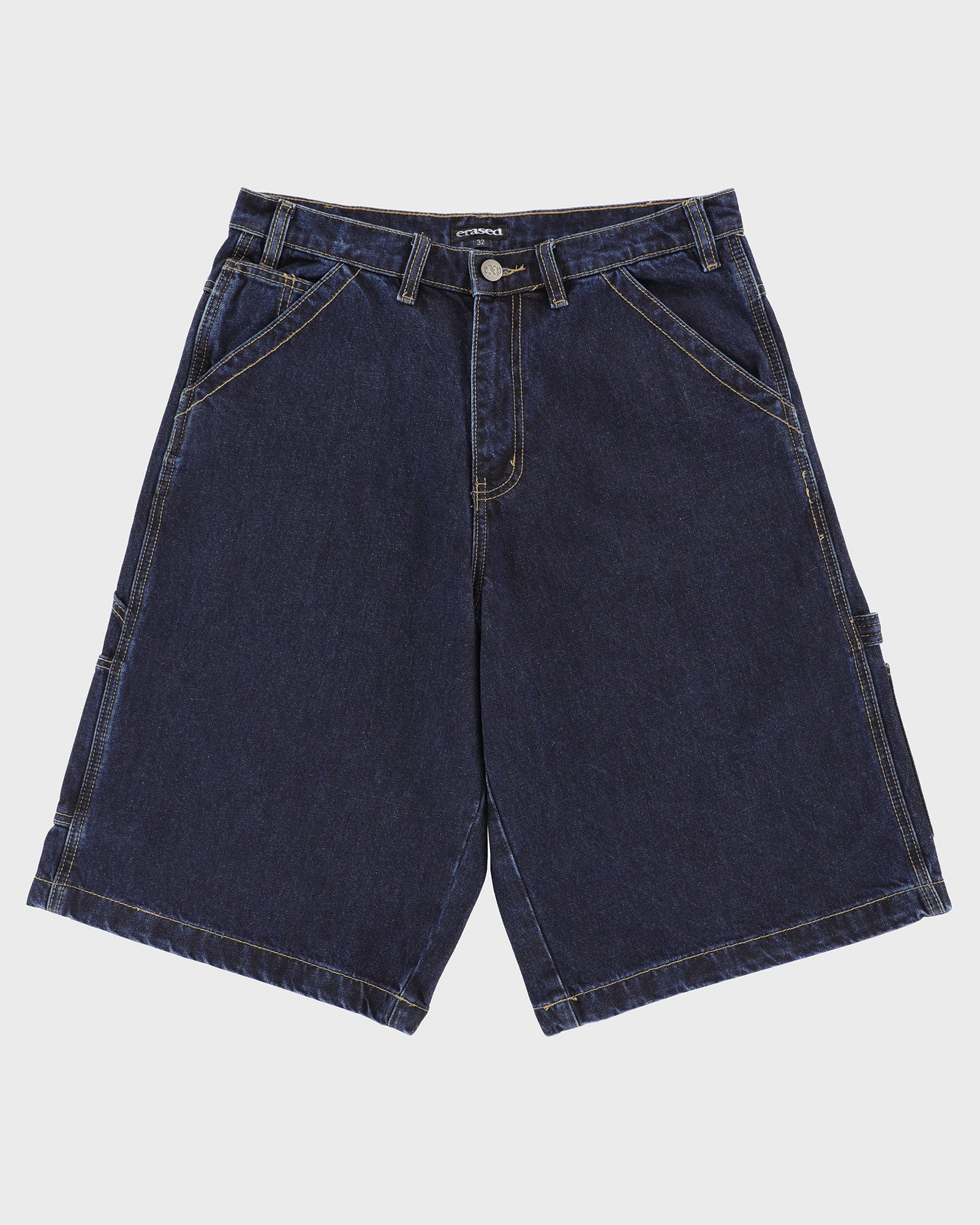 Wide Leg Denim Shorts