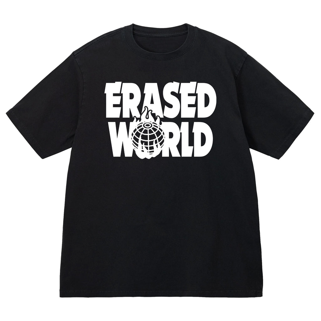 ERASED WORLD TSHIRT - BLACK