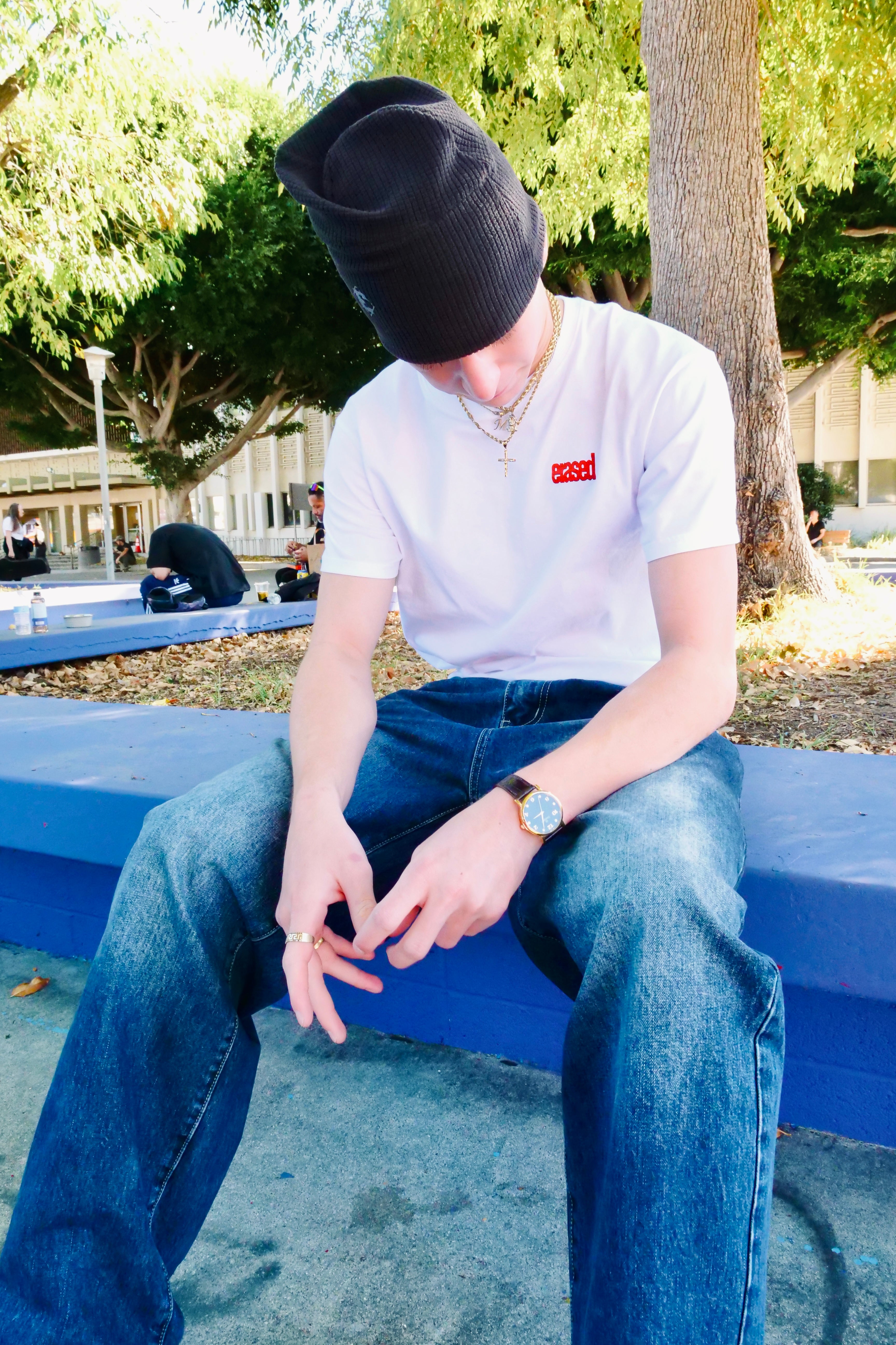 Filipe Small Pocket Logo Tee - White