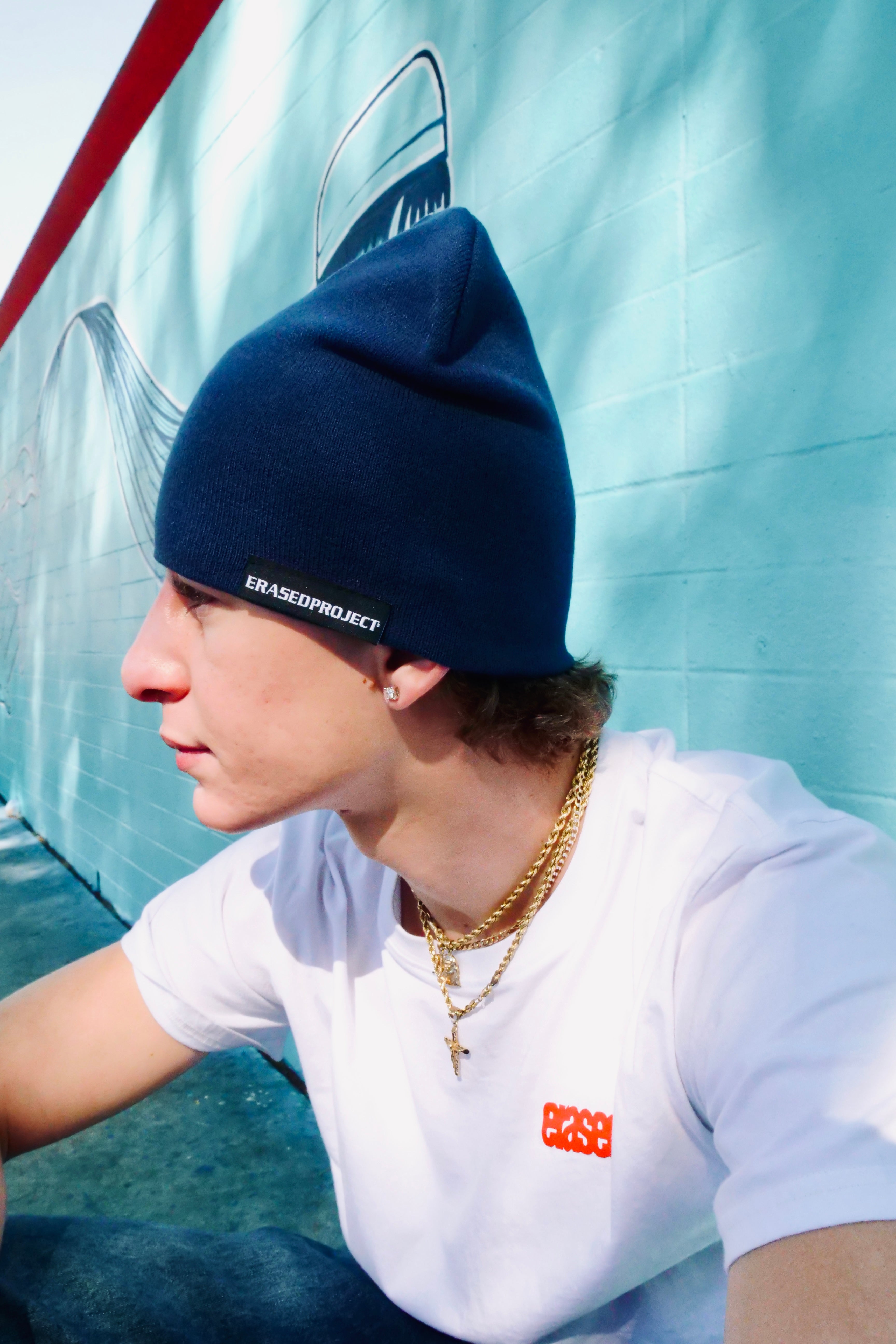 Filipe Erased Tag Beanie