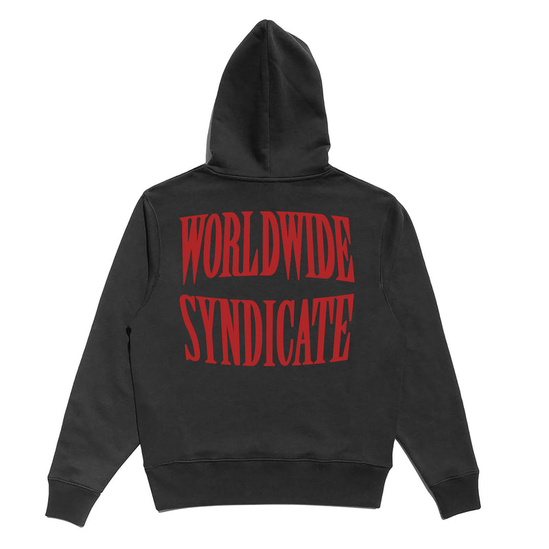 EMBROIDERED WWS PREMIUM PULLOVER HOODIE - BLACK