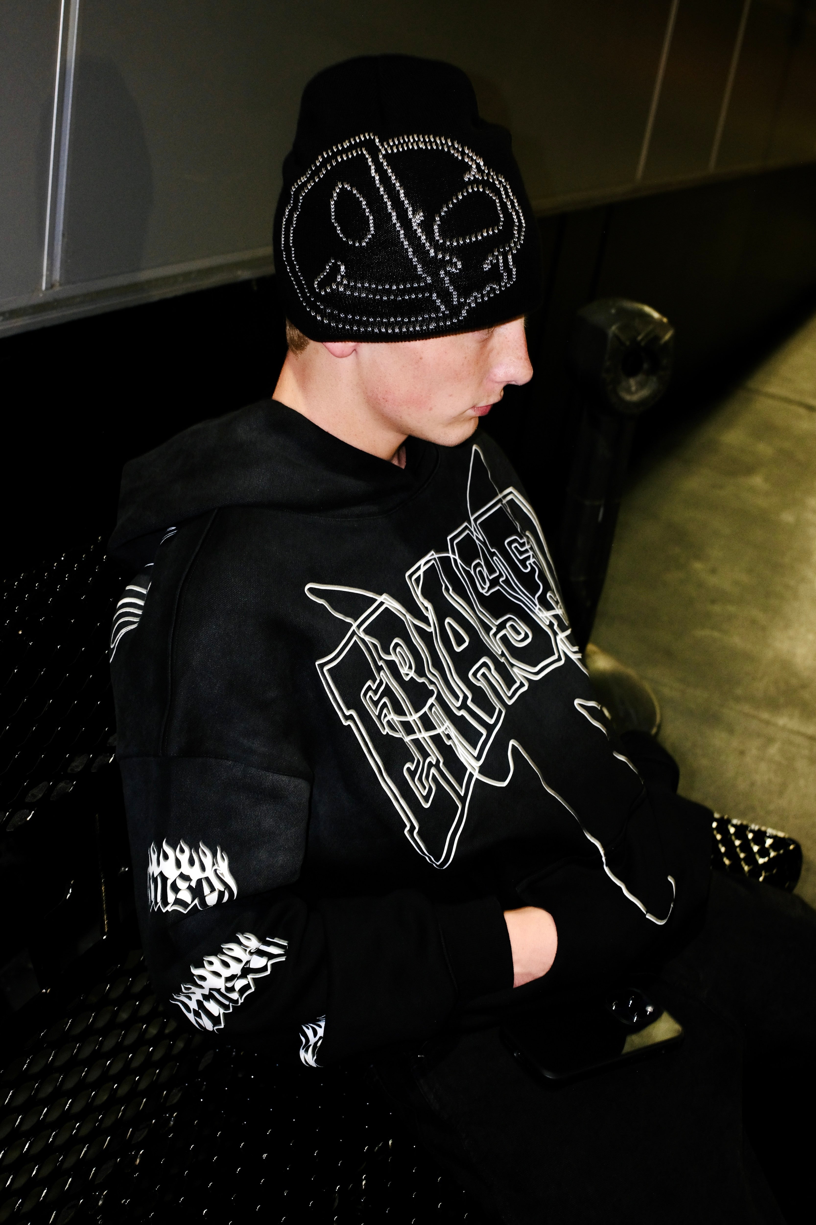 Smiley Skull Skully Beanie