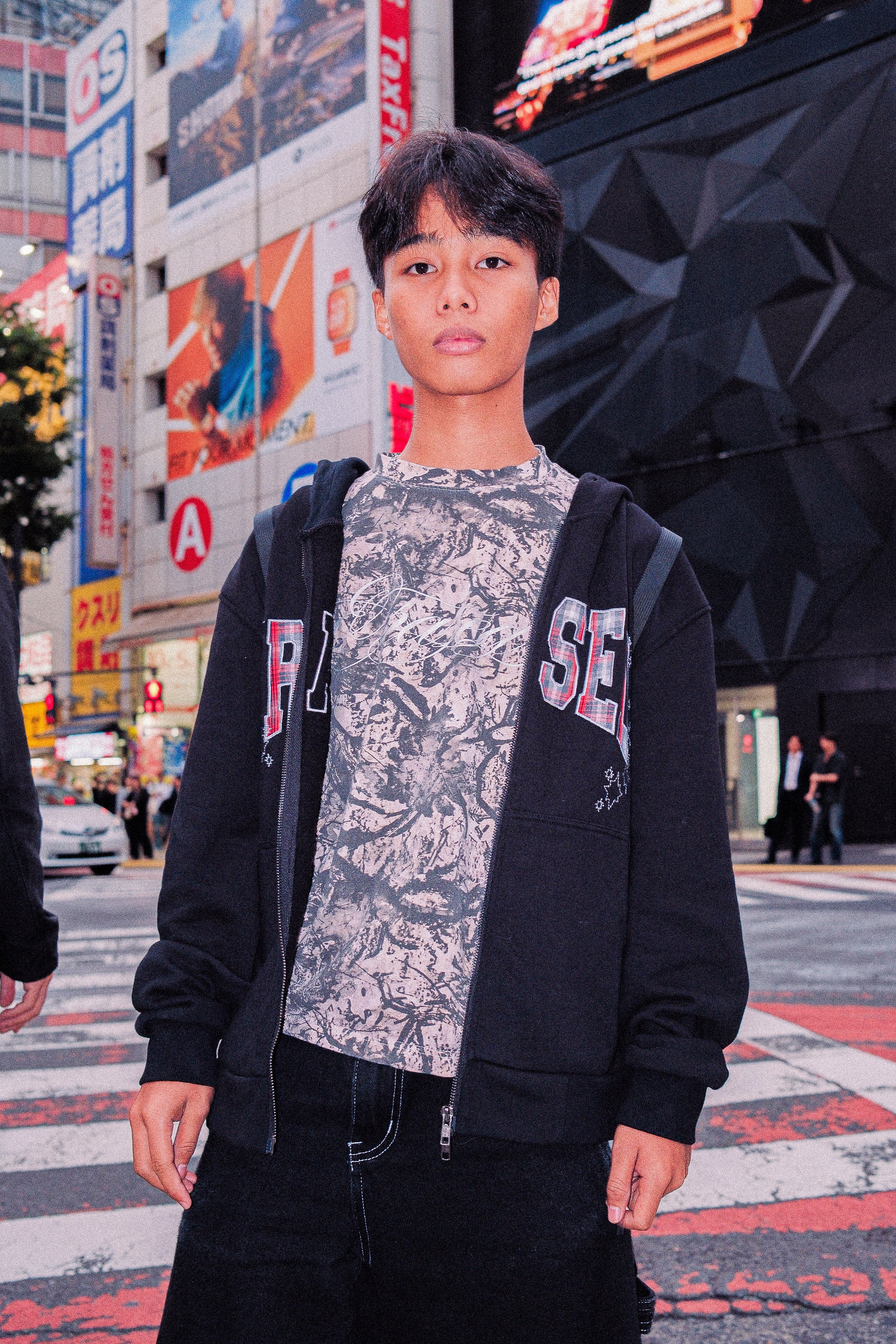 Stars Fitted Zip Up Hoodie