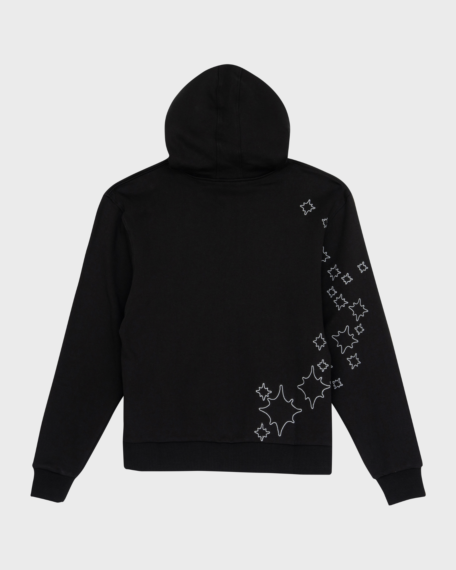 Stars Fitted Zip Up Hoodie